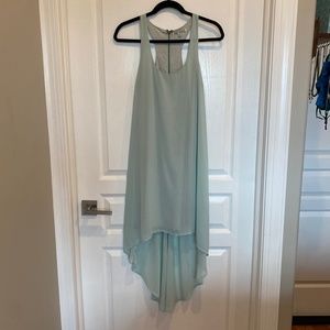 Urban Outfitters Lucca Couture Med Flowy dress Racerback Mint Green Hi Low.